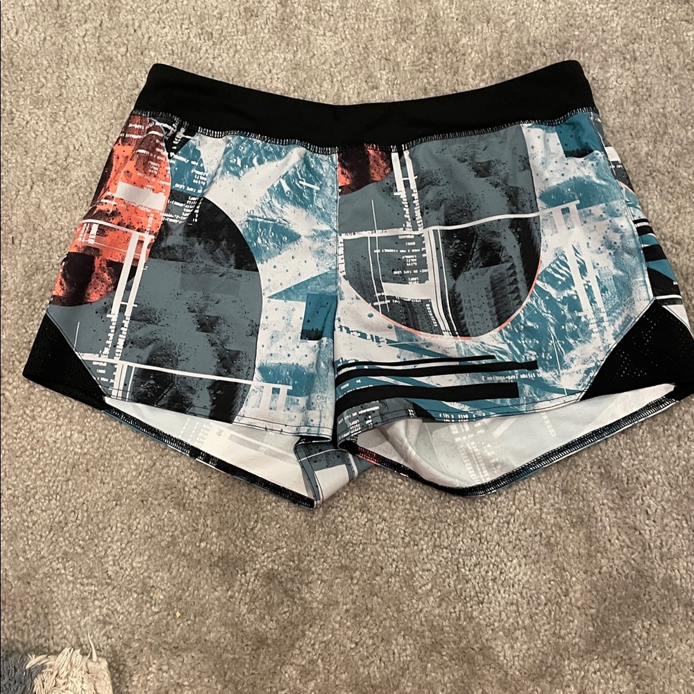 Reebok Blue and Black Speedwick Shorts